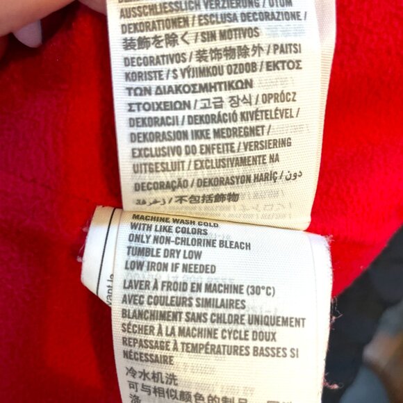 Abercrombie & Fitch Coat Men's LARGE Blue Red Fleece Lined Y2K - Picture 10 of 11